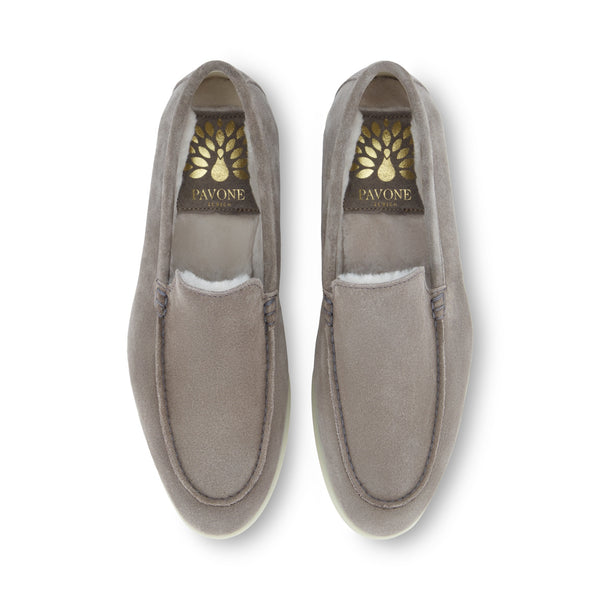 FLORENCE Hell-Taupe Velours Lammfell