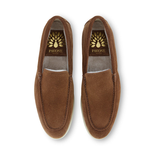 FLORENCE Cognac Velours Lammfell