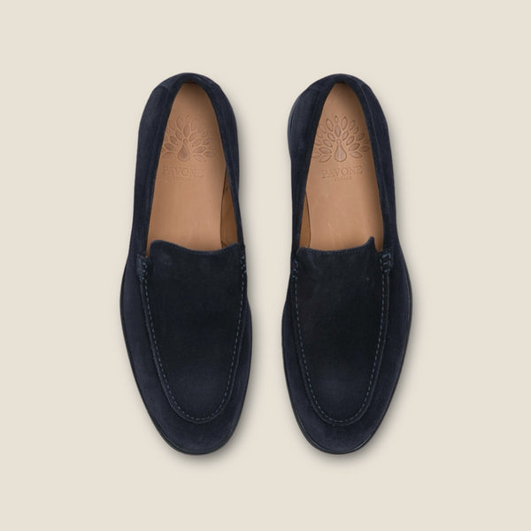 GEORGE Dunkelblau Velours Black Sole