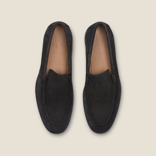 GEORGE Schoko Velours Black Sole