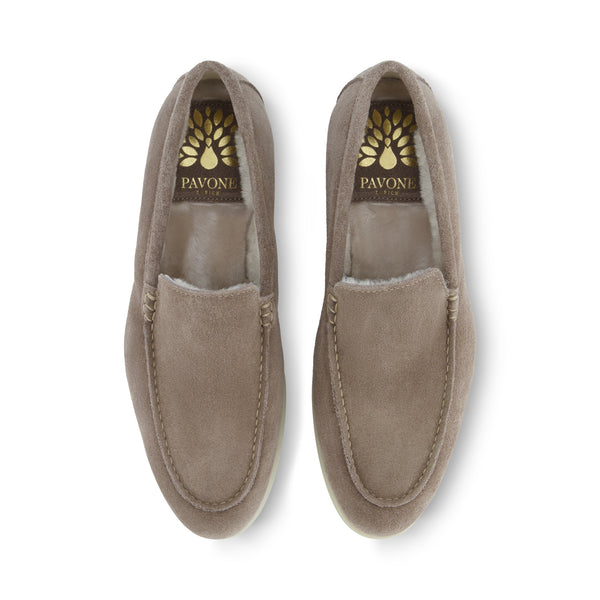 FLORENCE Taupe Velours Lammfell
