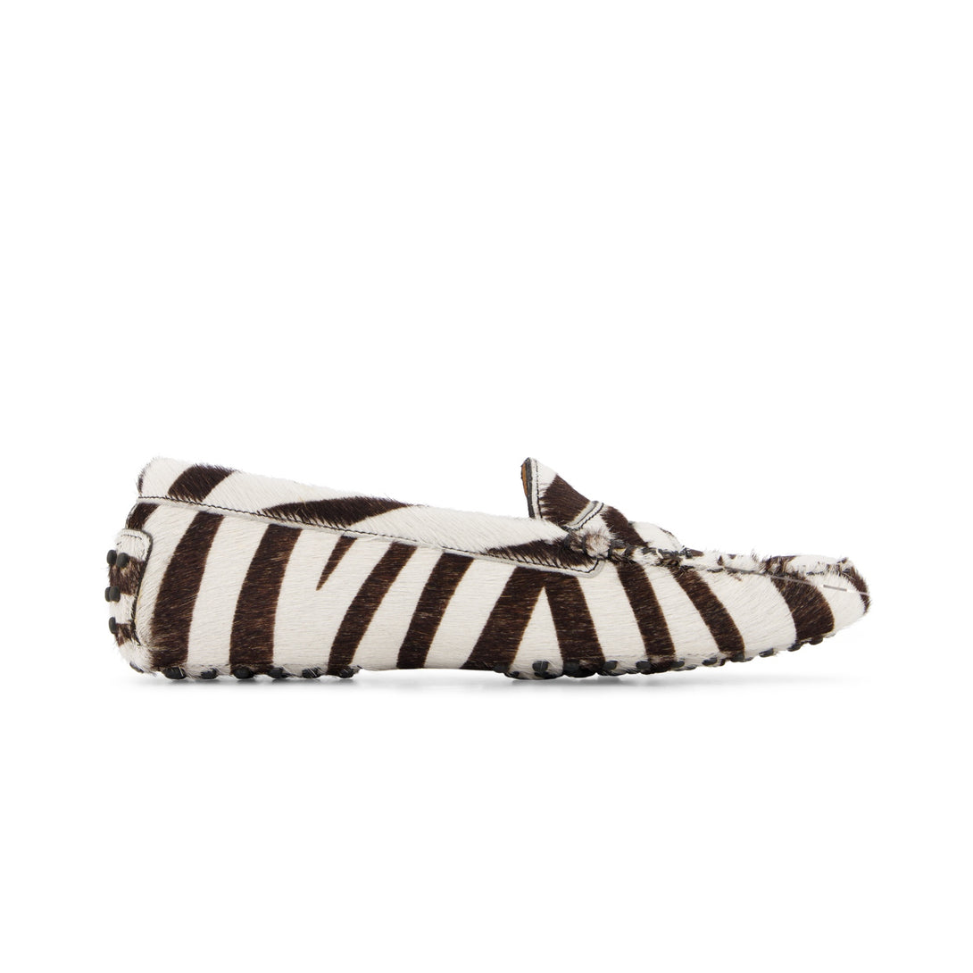 CHLOÉ Zebra-Print Loafer aus Leder - auffälliger Damenschuh mit Wildoptik
