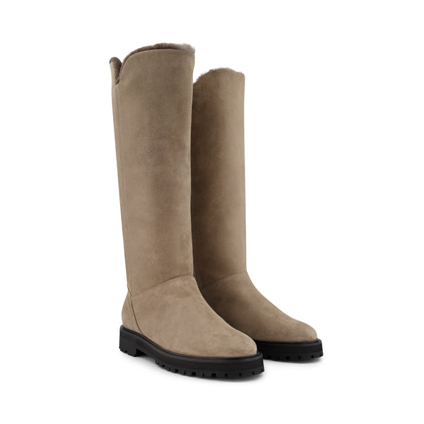 LAETIZIA Taupe Veloursleder