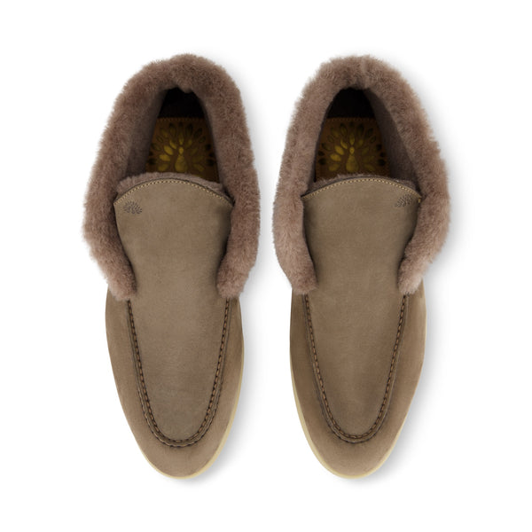 ELLA Taupe Nubuck Lambskin