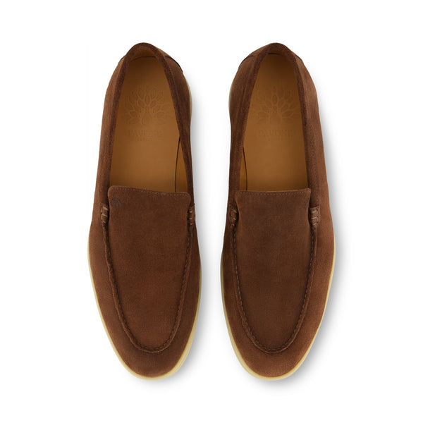 GEORGE Braun Suede Sailerschuh - klassischer Mokassin  in warmem Braunton
