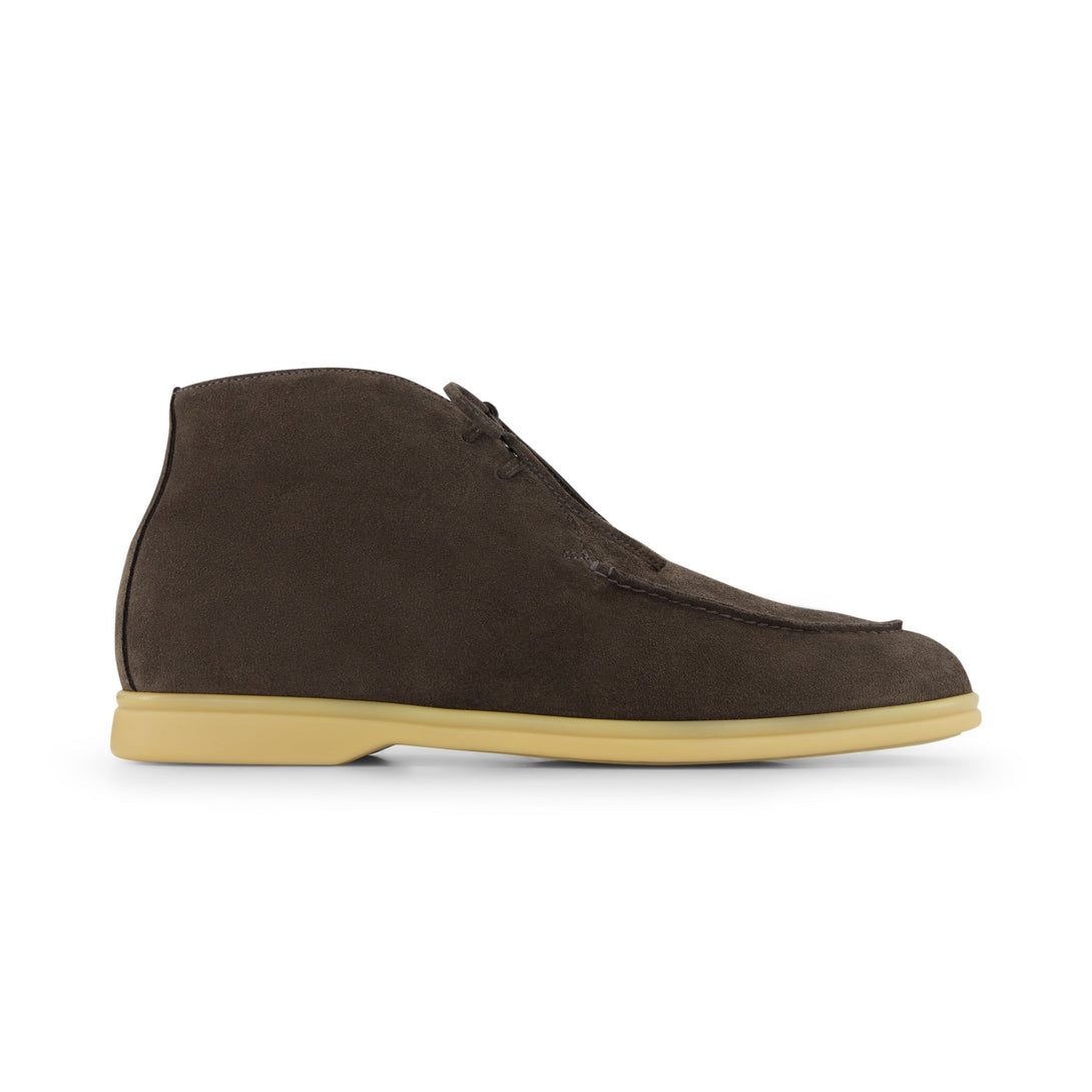 THEODOR Granite Echtlveloursleder Desert Boots - moderner Herrenschuh in Grautönen
