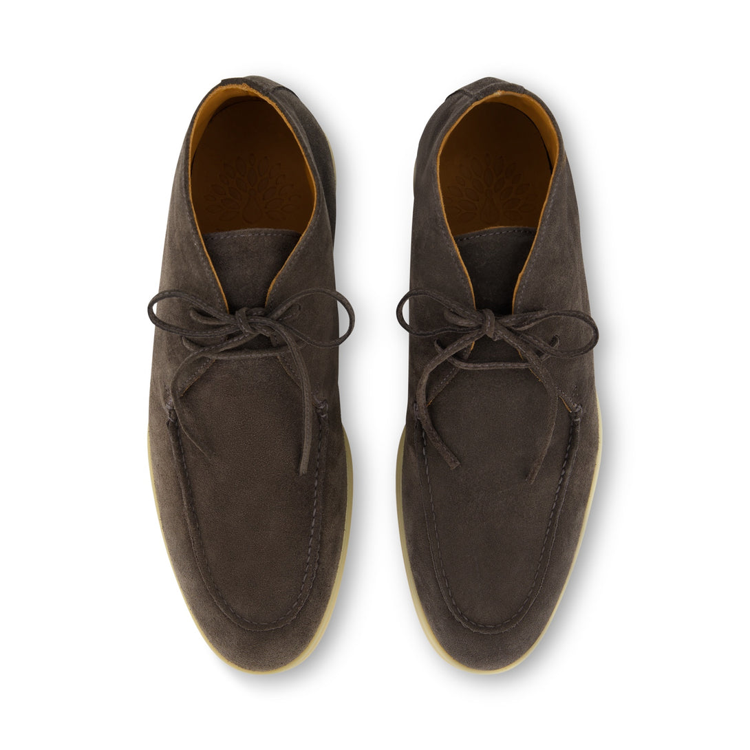 THEODOR Granite Velours Desert Boots - moderner Herrenschuh in Grautönen